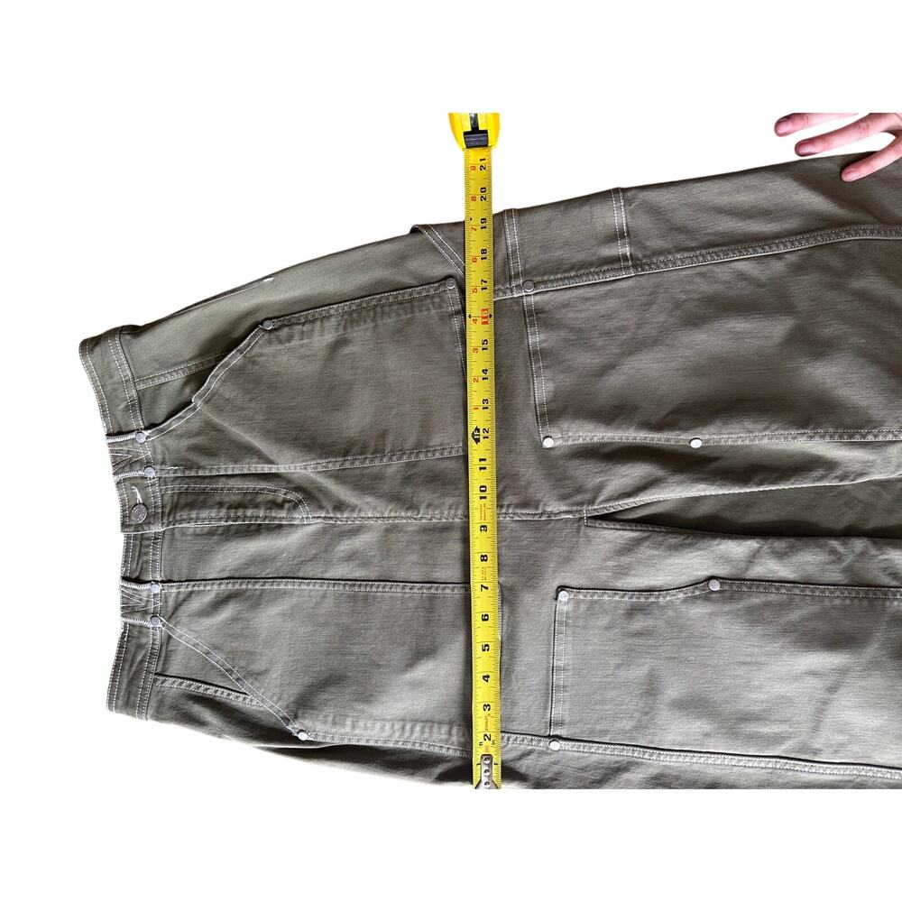 Pilcro by Anthropologie Carpenter Maxi Skirt | Moss Green | Size xs workwear - Picture 8 of 9